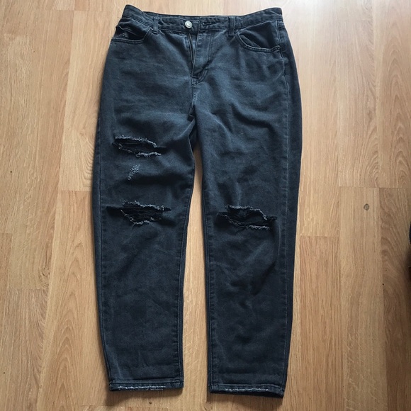 Bluenotes Denim - Bluenotes Grey/Black Mom Jeans